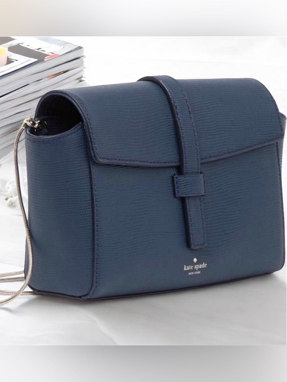 NWT Kate Spade Petrol Blue Riverside Emmy Crossbody Bag